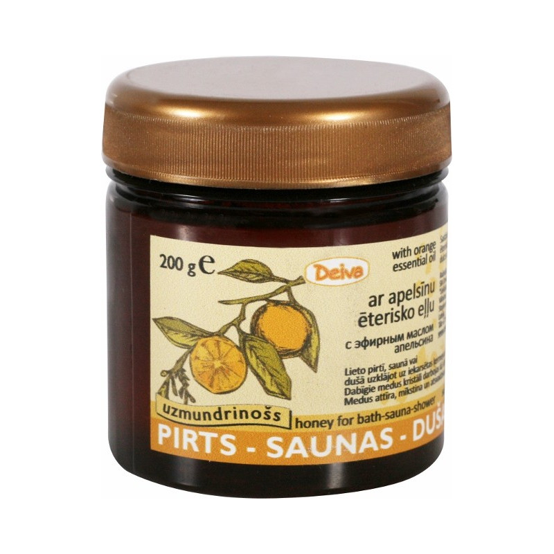 Pirts-Saunas-dušas medus+apelsīnu ēterisko eļļu Pirts-Saunas-dušas medus+apelsīnu ēterisko eļļu
