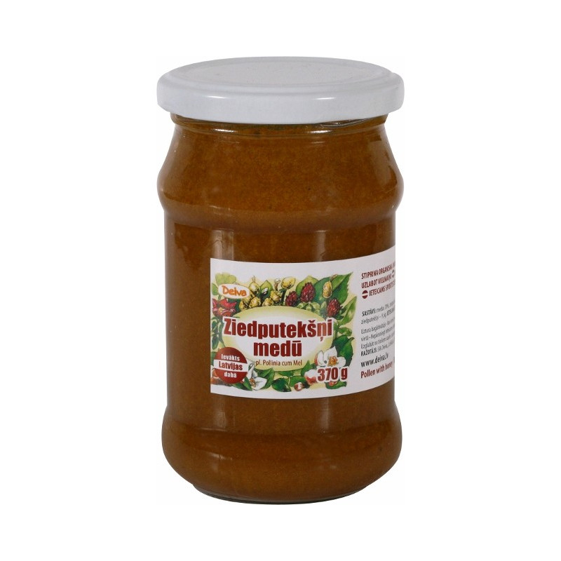 Ziedputekšņi medū 370g Ziedputekšņi medū 370g