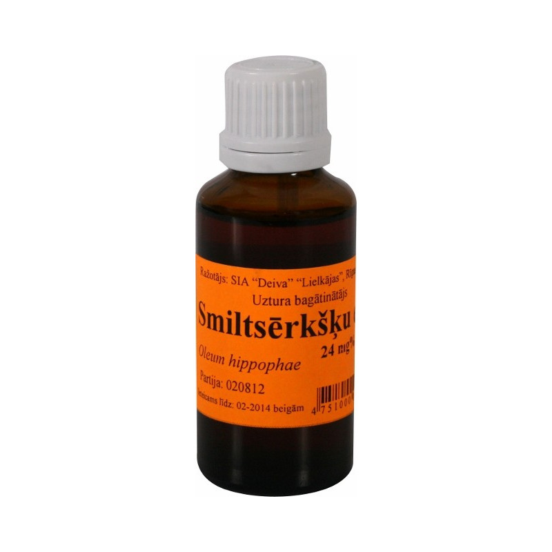 Smiltsēkšķu eļļa 30ml Smiltsēkšķu eļļa 30ml