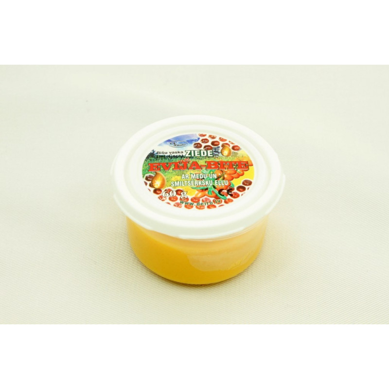 BEvija-Bite Beeswax ointment with honey and sea buckthorn oil 60g BEvija-Bite Beeswax ointment with honey and sea buckthorn oil 60g