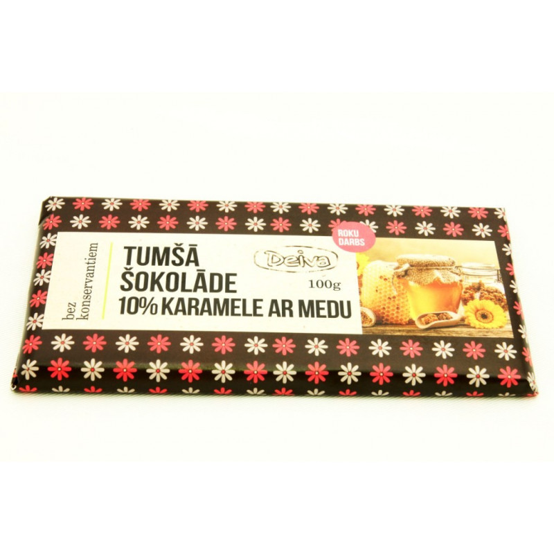 Dark chocolate with 10% honey 100g Dark chocolate with 10% honey 100g