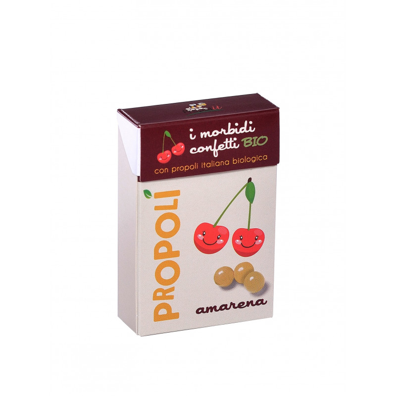Propolisa dražejas ar ķiršu garšu BIO, 30g Propolisa dražejas ar ķiršu garšu BIO, 30g