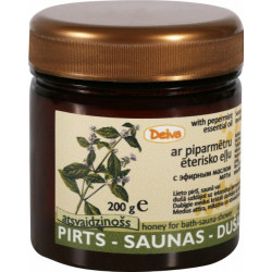 Pirts-Saunas-dušas medus+piparmētru ēterisko eļļu
