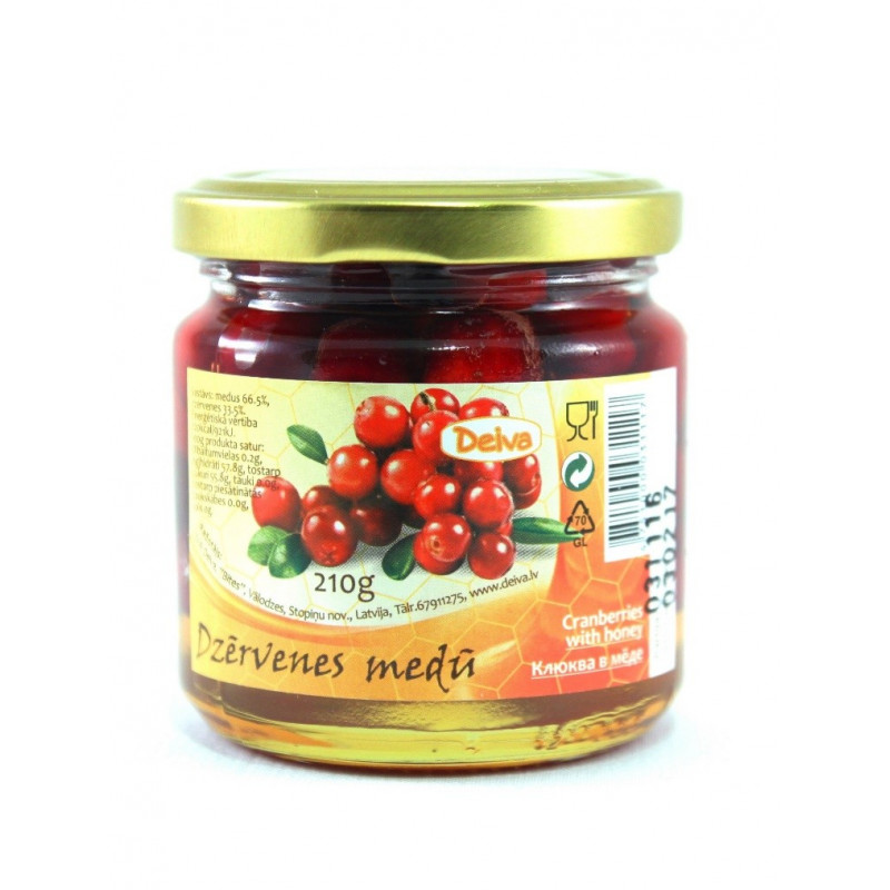 Honey with cranberies 210g Honey with cranberies 210g