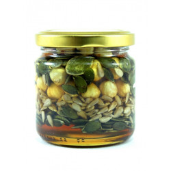 Honey with nuts and seeds 225g