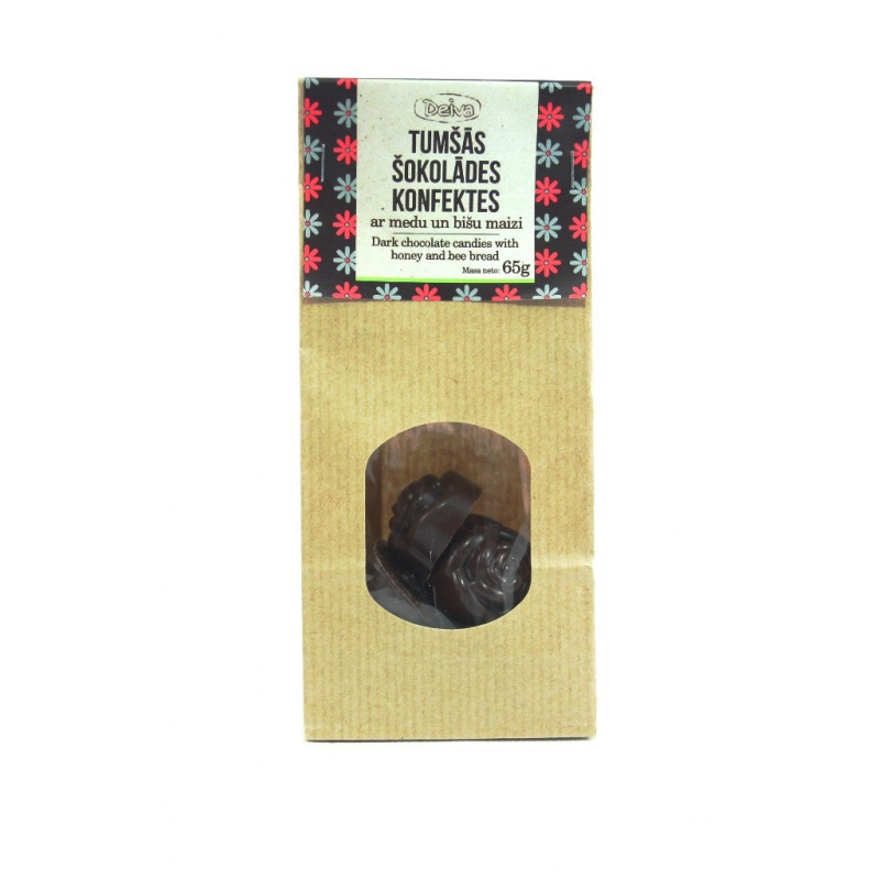 Chocolate candies with bee bread and honey 65g Chocolate candies with bee bread and honey 65g