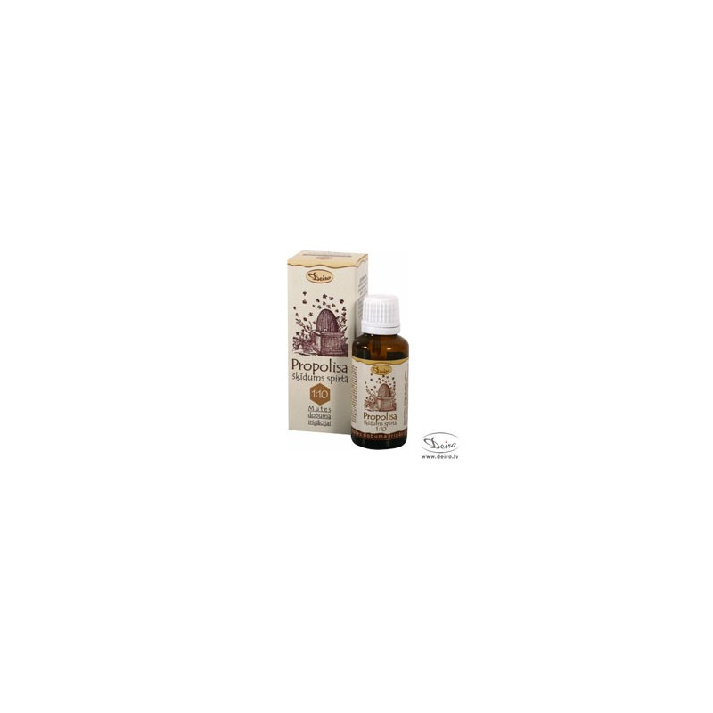 Pilieni"Bitīte"1:10 propolisa sķīdums spirtā 25ml Pilieni"Bitīte"1:10 propolisa sķīdums spirtā 25ml